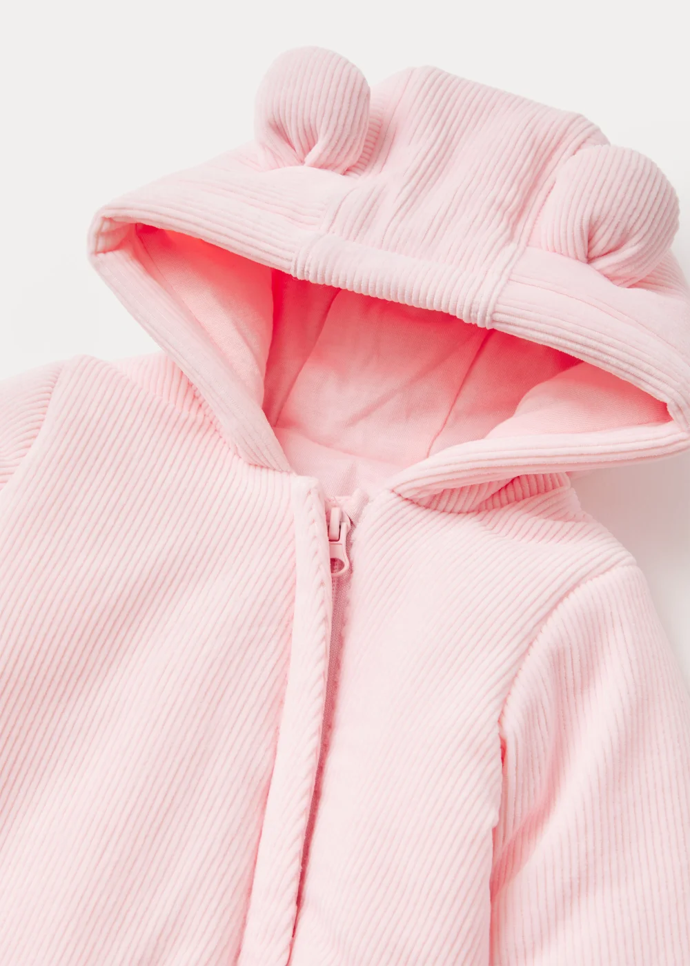 Baby Pink Velour Snowsuit (Newborn-18mths) - 0-3 months Image 2