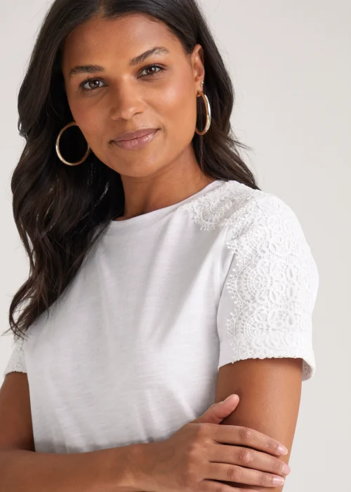 White Lace T-Shirt - 8 Image 3