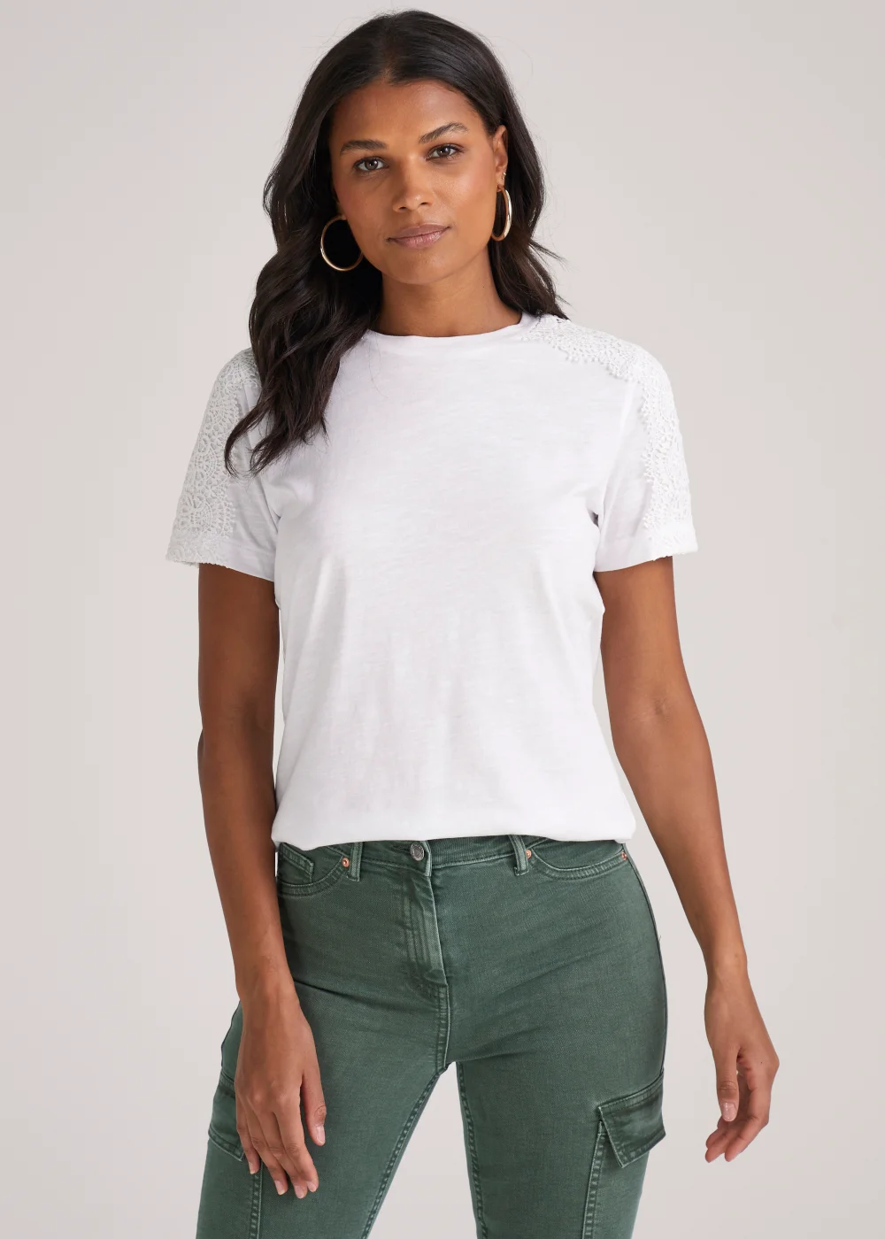 White Lace T-Shirt - 8 Image 1