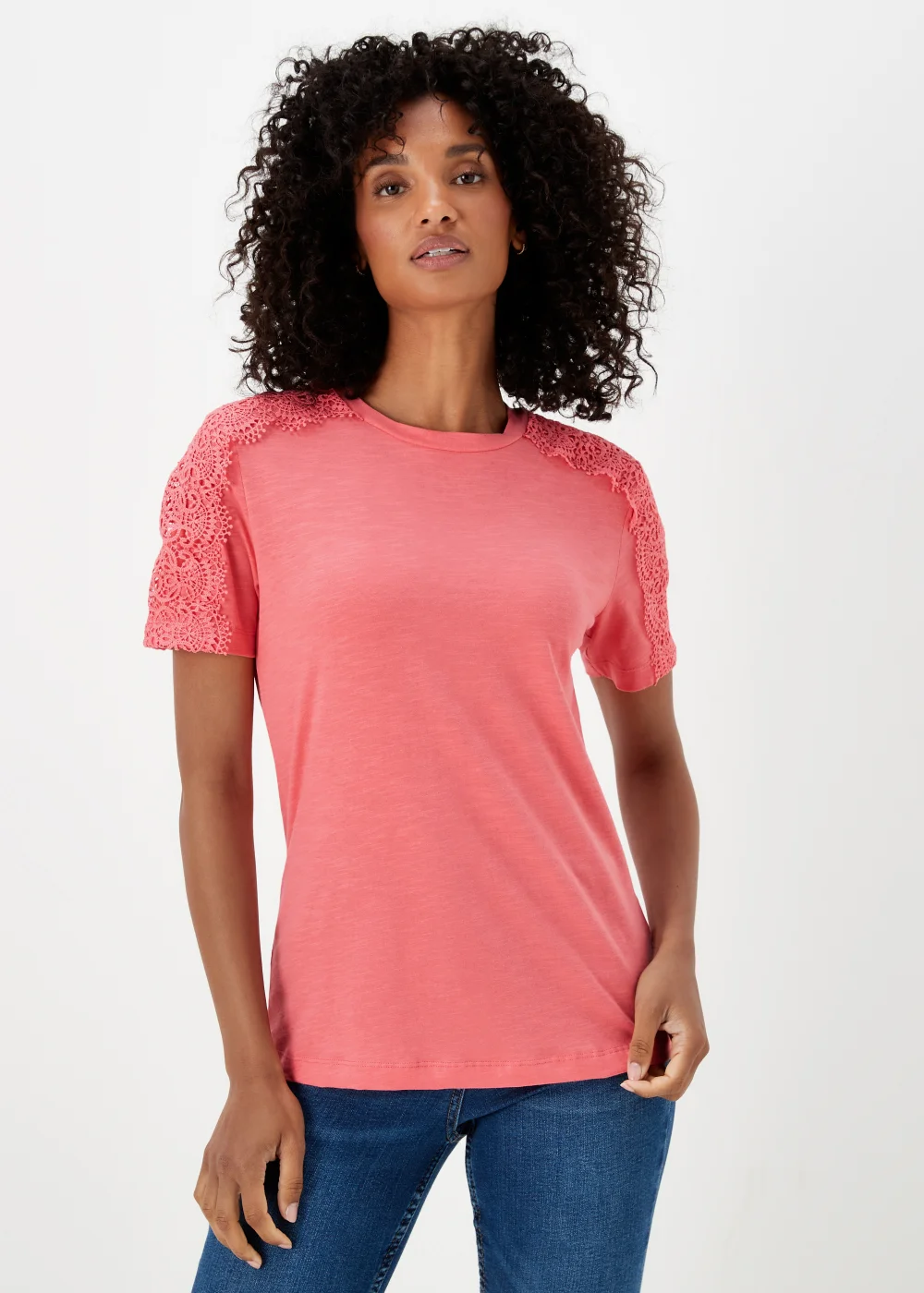 Pink Lace T-Shirt - 8 Image 1