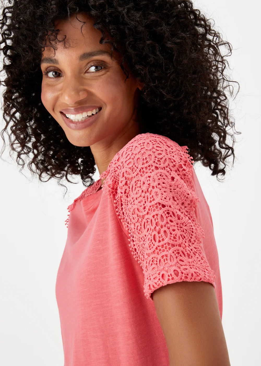 Pink Lace T-Shirt - 8 Image 3