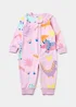 Baby Lilac Dinosaur Velour Footless Onesie (9mths-5yrs) - Age 18 - 23 Months Image 1