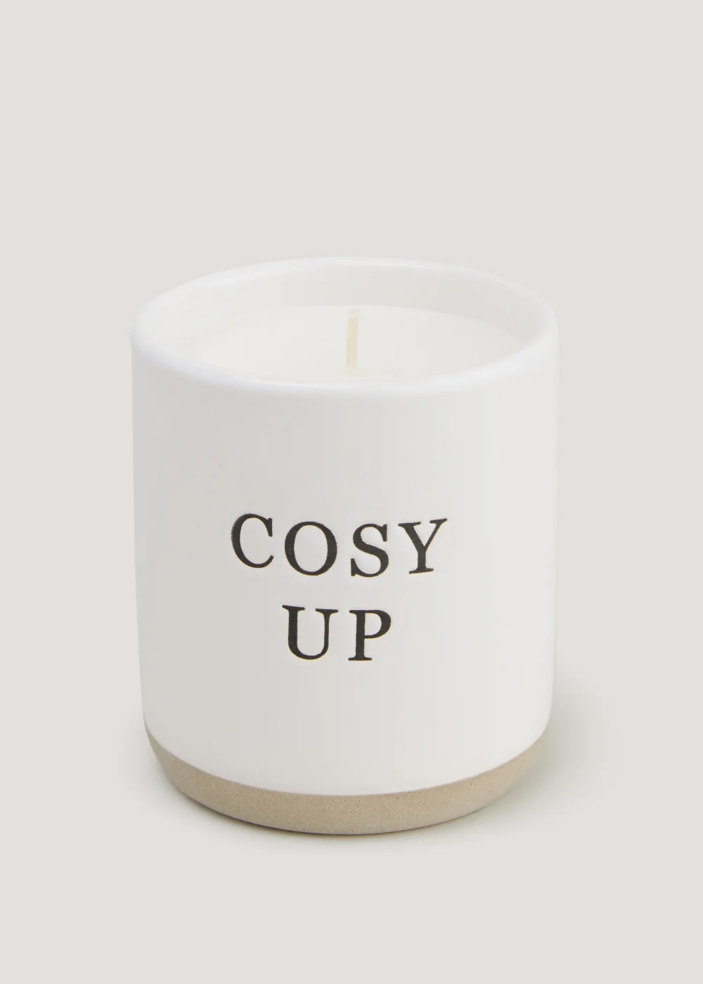 Natural Pumpkin Ceramic Candle (8cm x 9cm) Image 1