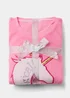 Kids Pink Unicorn Microfleece Bundle Pyjama Set (5-13yrs) - Age 5 Years Image 1