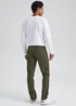 Khaki Textured Chino Trousers - 30 Waist Regular Image 2