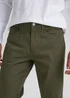 Khaki Textured Chino Trousers - 30 Waist Regular Image 3