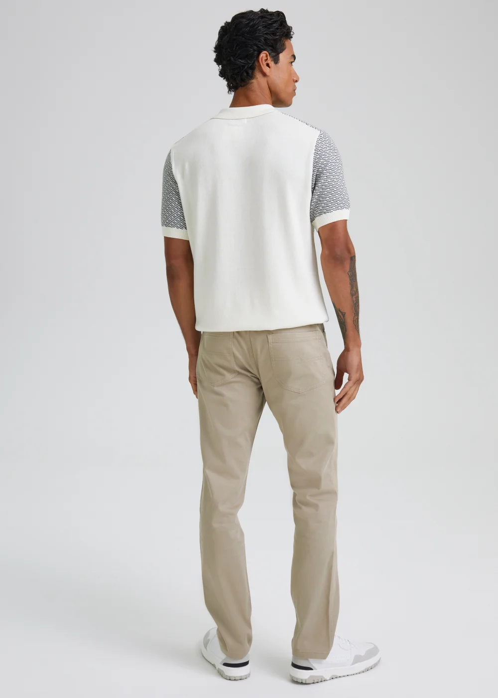 Stone Textured Chino Trousers - 30 Waist Regular Image 2