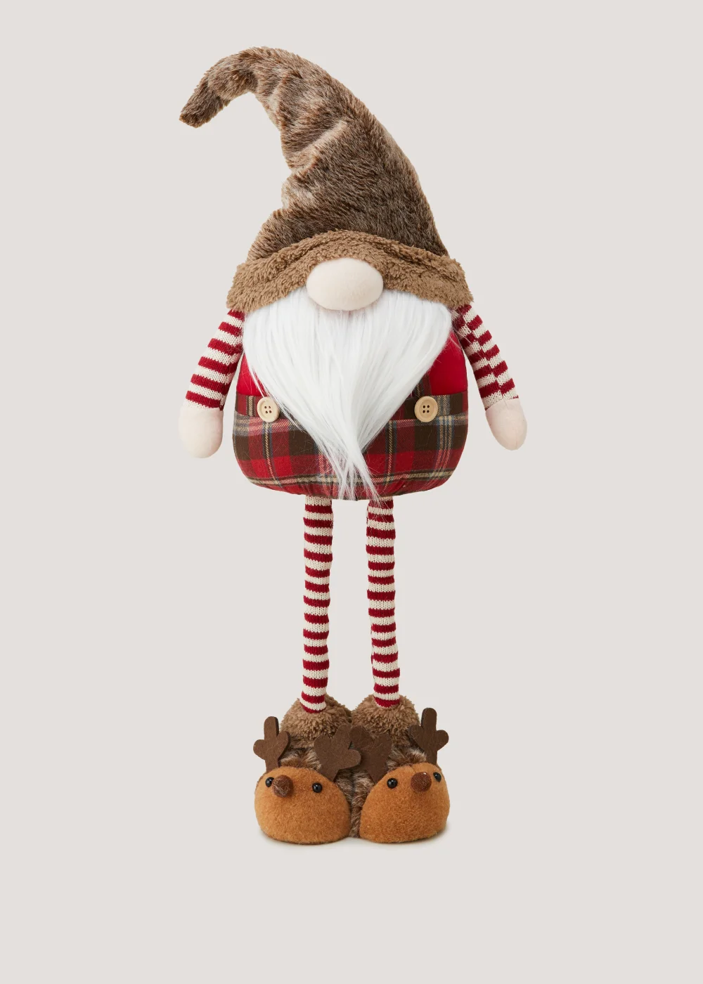 Natural Pull Up Christmas Gonk (25cm x 12cm x 57-75cm) Image 1
