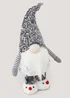 Grey Pull Up Christmas Gonk (25cm x 12cm x 57-75cm) Image 2
