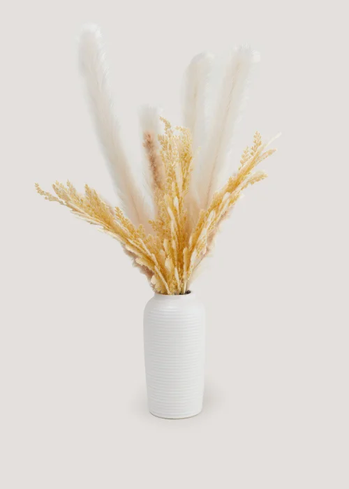 Dried Faux Fan Palm Bouquet Image 1