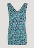 Papaya Petite Blue Paisley V-Neck Top - Size 6 Image 5