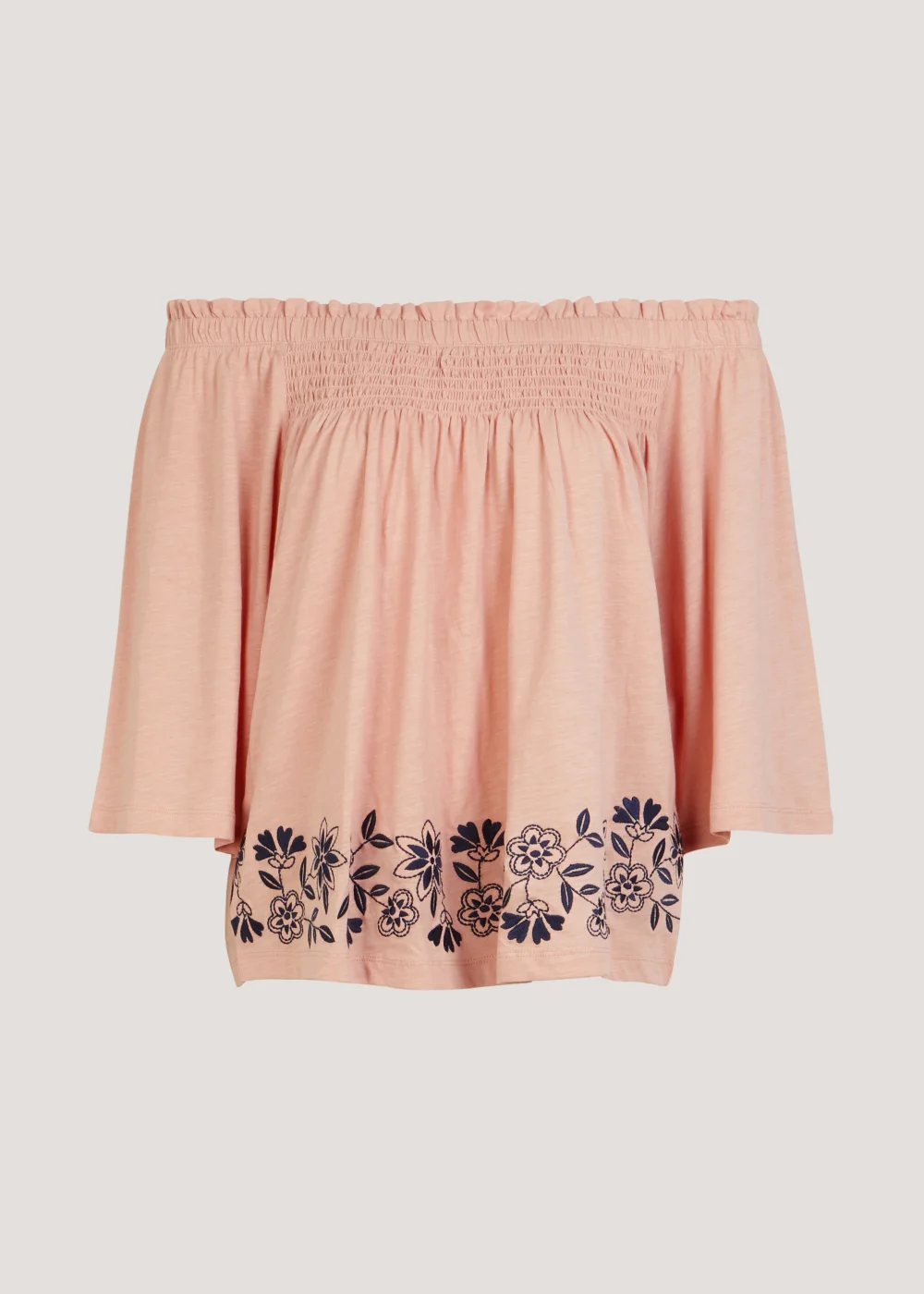 Papaya Petite Pink Embroidered Bardot Top - 6 Image 5