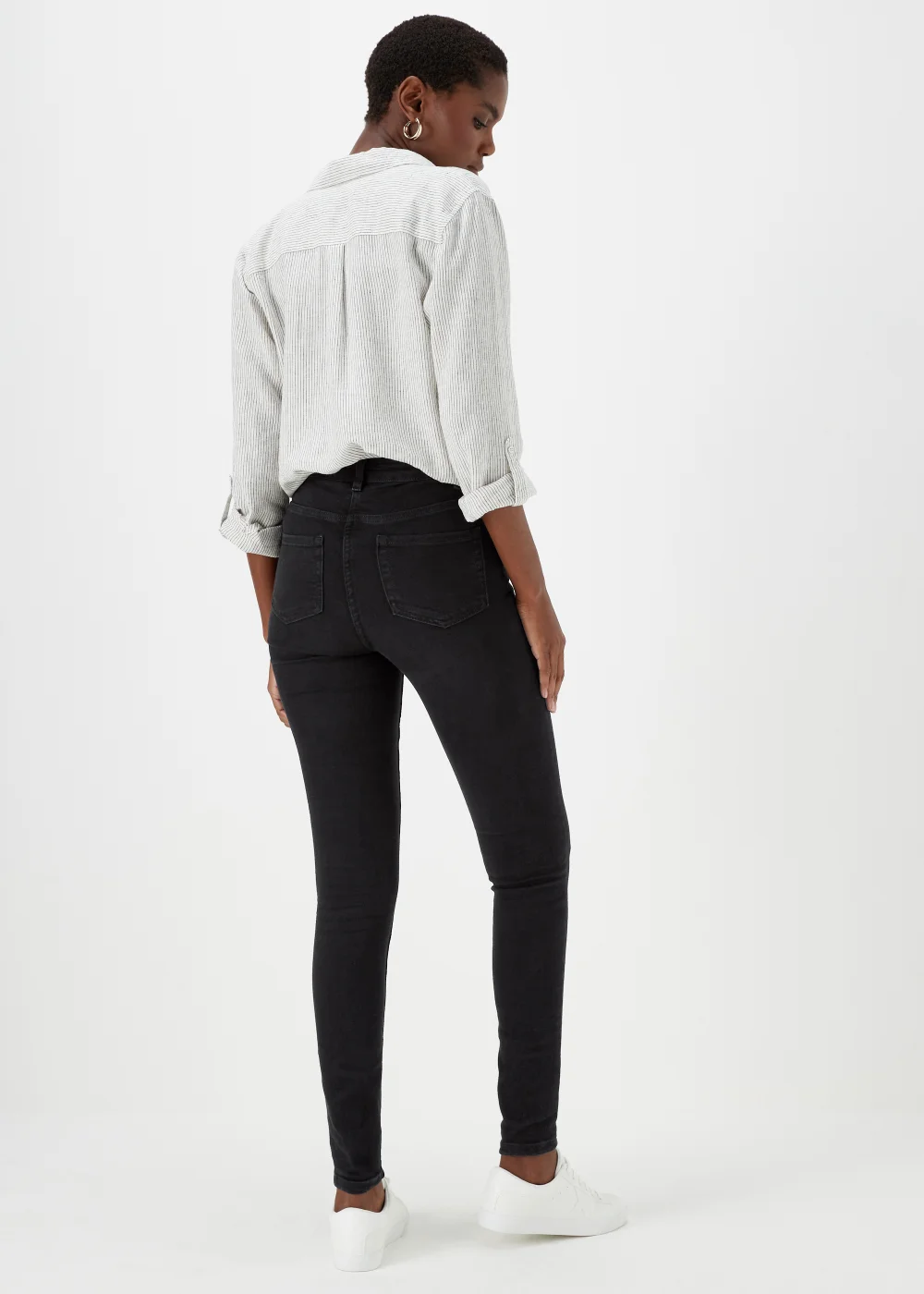 April Black Skinny Jeans (Long Length) - 8/L33 Image 2