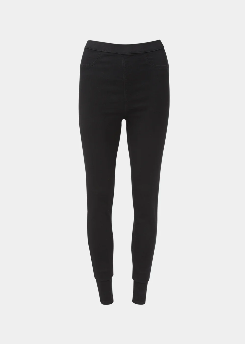 Rosie Black Pull On Jeggings (Long Length) - 8/L33 Image 5