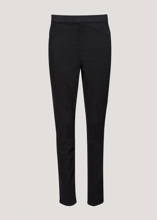 Rosie Black Pull On Jeggings (Long Length) - 8/L33 Image 4
