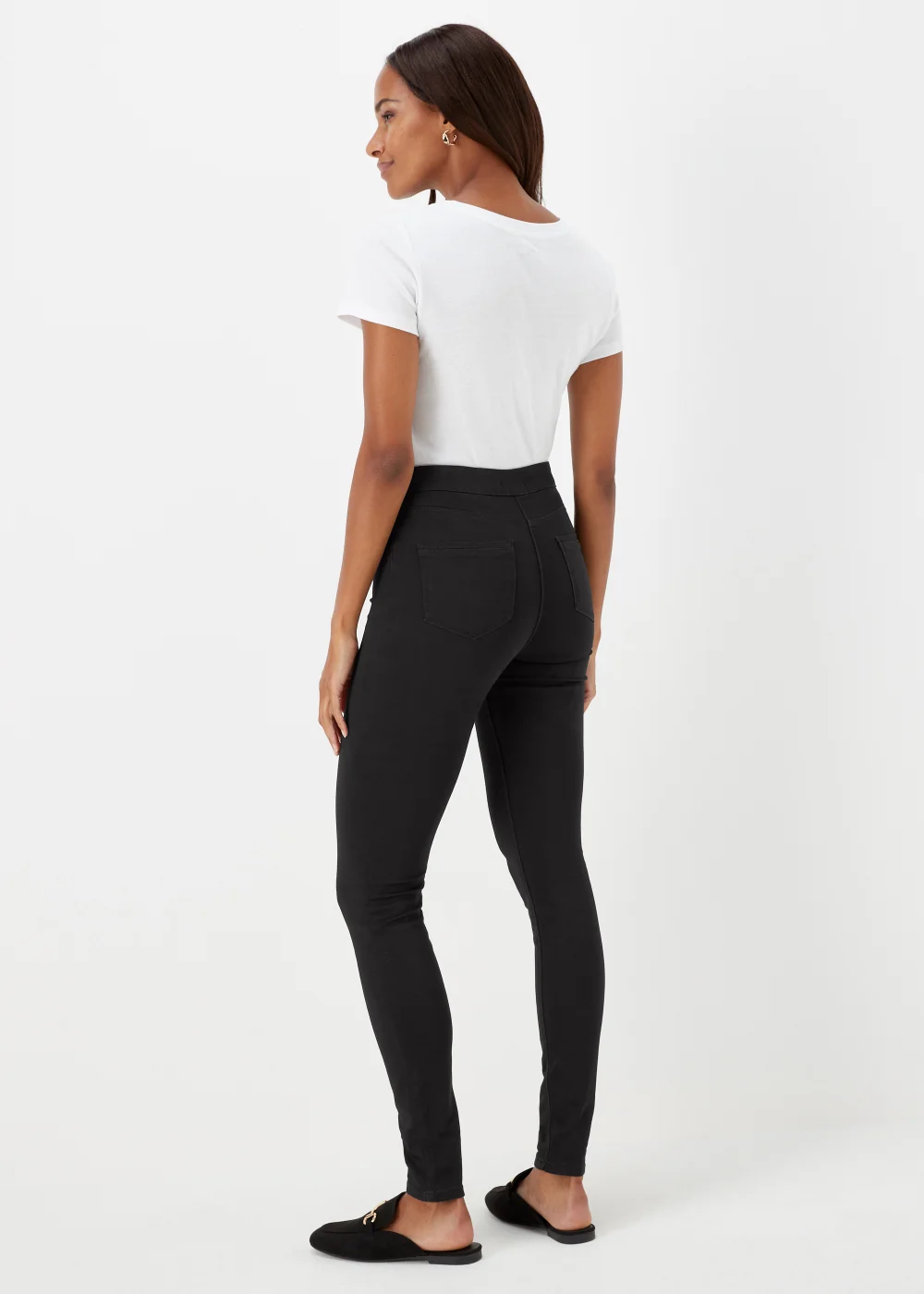 Jessie Black High Waisted Skinny Jeans (Long Length) - 8/L33 Image 2