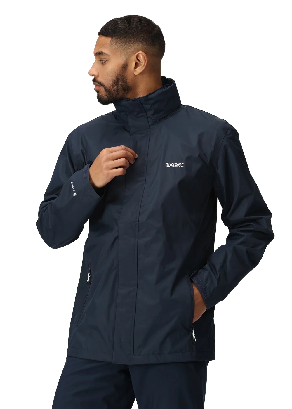 Regatta Navy Matt Waterproof Jacket - S Image 1