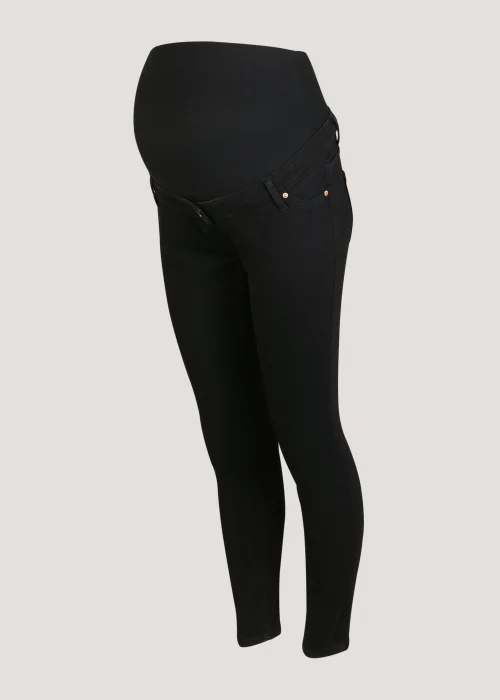 Maternity April Black Over The Bump Skinny Jeans - 8/L29 Image 5