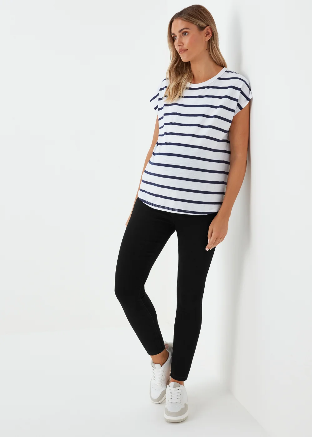 Maternity April Black Over The Bump Skinny Jeans - 8/L29 Image 4