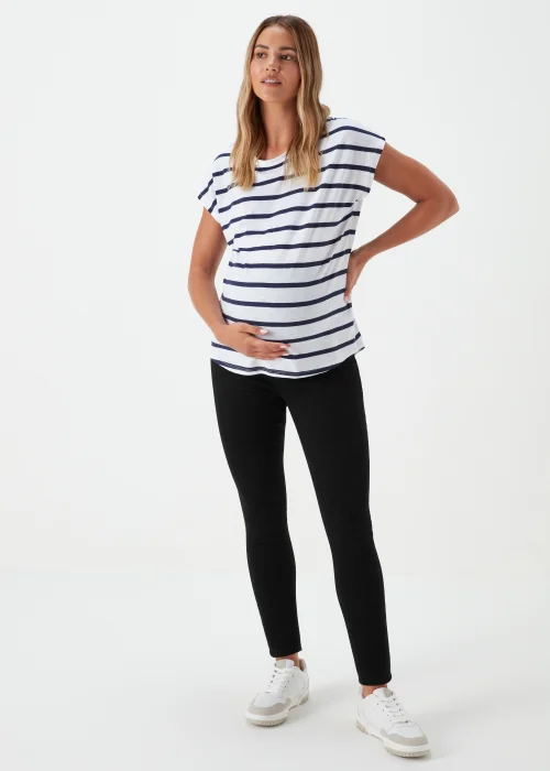 Maternity April Black Over The Bump Skinny Jeans - 8/L29 Image 1