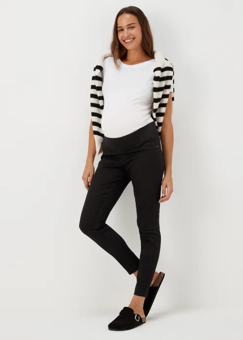 Maternity Rosie Black Under The Bump Jeggings - 8/L29 Image 4