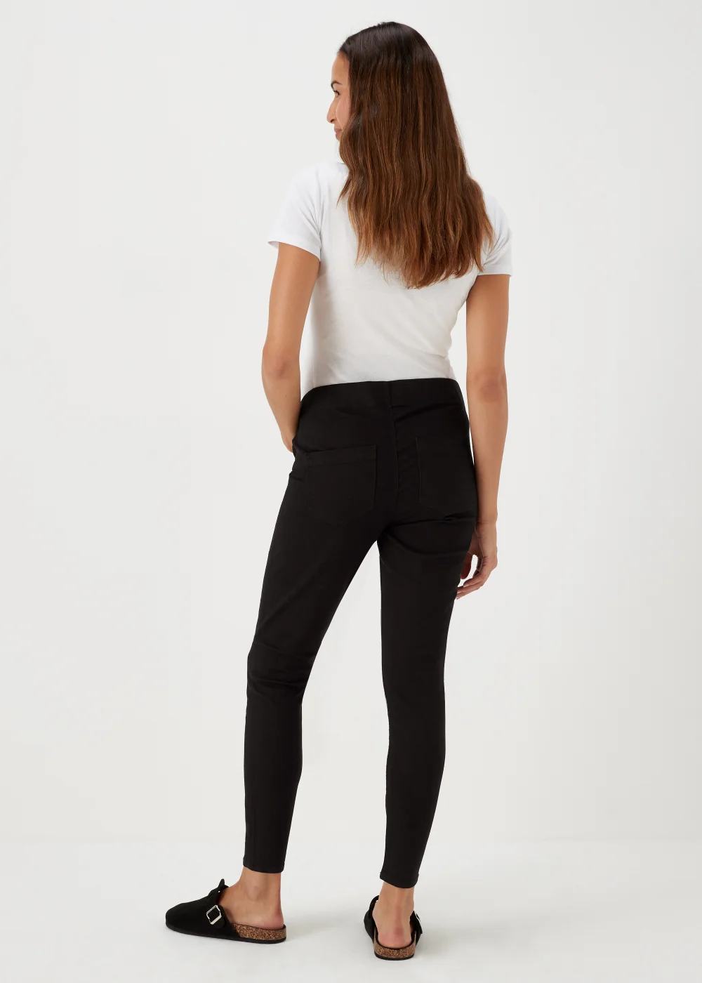 Maternity Rosie Black Under The Bump Jeggings - 8/L29 Image 2