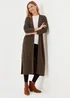 Papaya Petite Brown Longline Cardigan - XS Image 4