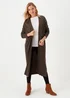 Papaya Petite Brown Longline Cardigan - XS Image 1