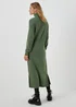 Papaya Petite Green Roll Neck Knitted Dress - XS Image 2