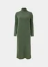 Papaya Petite Green Roll Neck Knitted Dress - XS Image 5