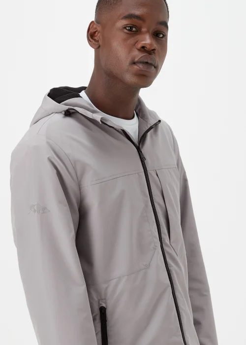 Light Grey Showerproof Fleece Windbreaker - S Image 3