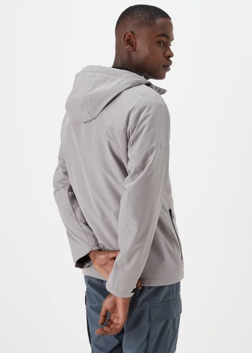 Light Grey Showerproof Fleece Windbreaker - S Image 2