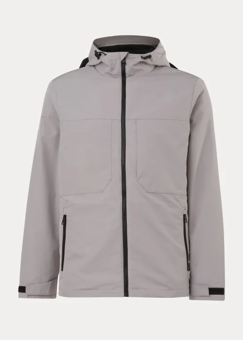 Light Grey Showerproof Fleece Windbreaker - S Image 5