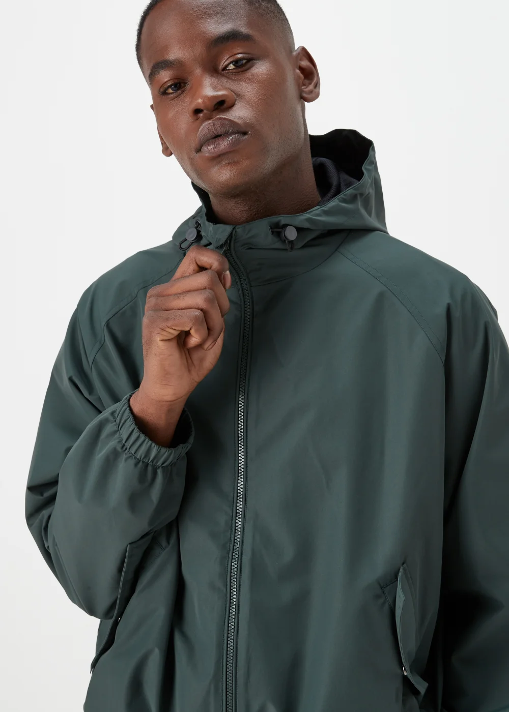 Green Hooded Bomber Jacket - S Image 3