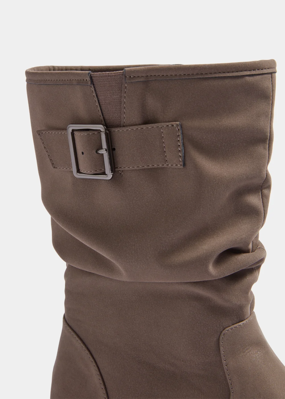 Taupe Slouch Cleated Boots - Size 3 Image 2