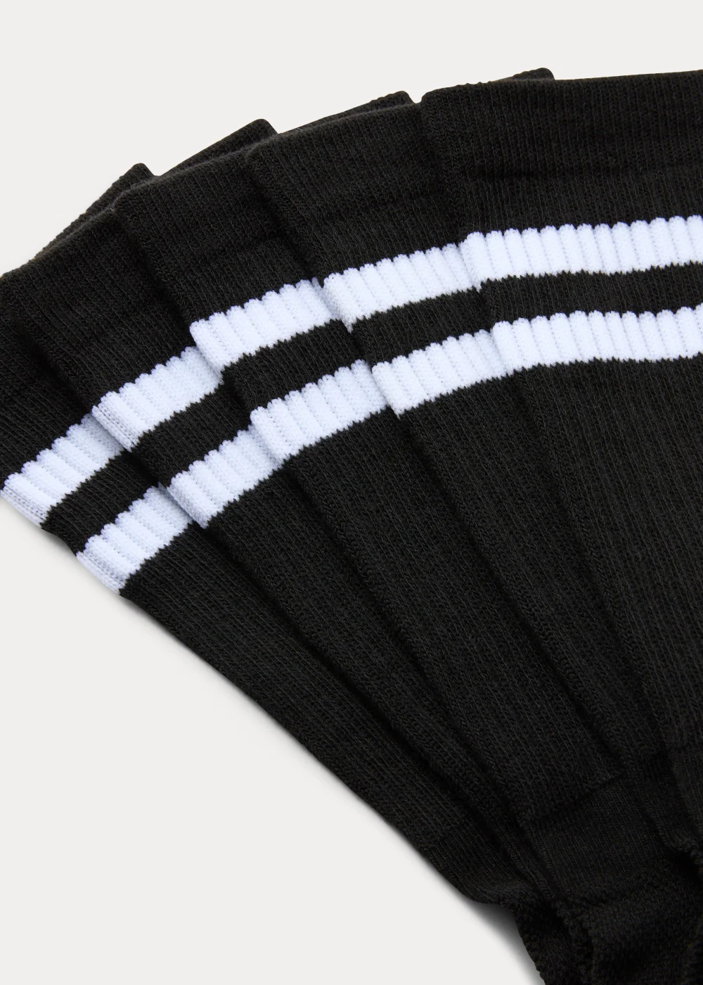 US Athletic 5 Pack Black Sports Socks - Size 12-14 Image 2