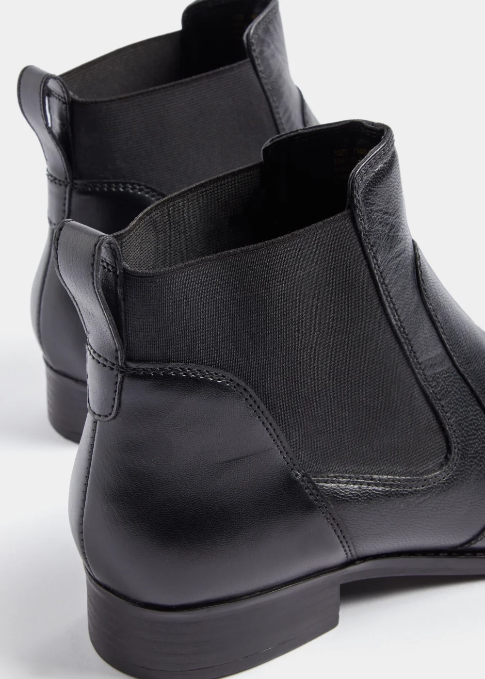 Black Flat Chelsea Boots - Size 3 Image 2