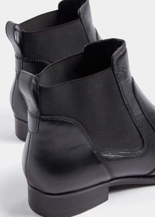 Black Flat Chelsea Boots - Size 3 Image 2