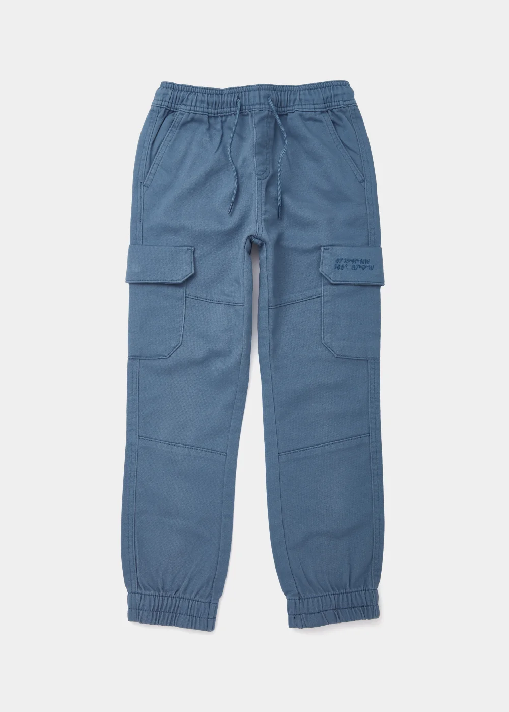 Boys Blue Knitted Cargo Trousers (4-13yrs) - Age 4 Years Image 1