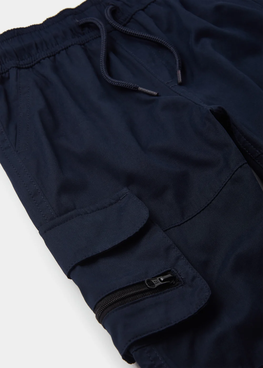 Boys Navy Cargo Trousers (9mths-6yrs) - Age 9 - 12 Months Image 2