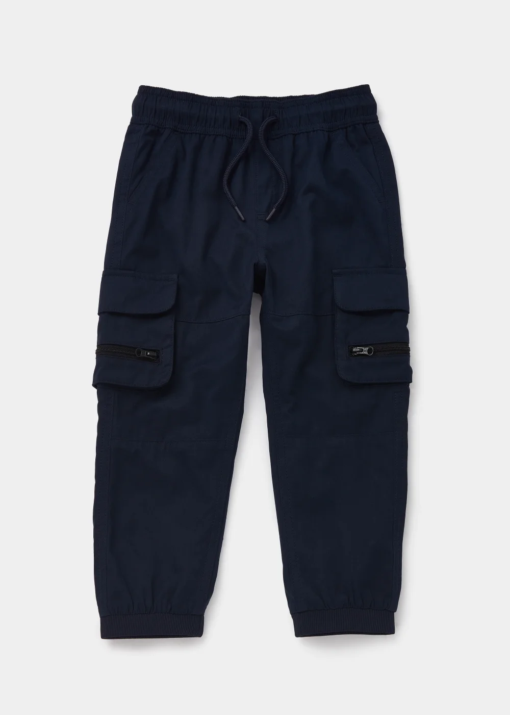 Boys Navy Cargo Trousers (9mths-6yrs) - Age 9 - 12 Months Image 1