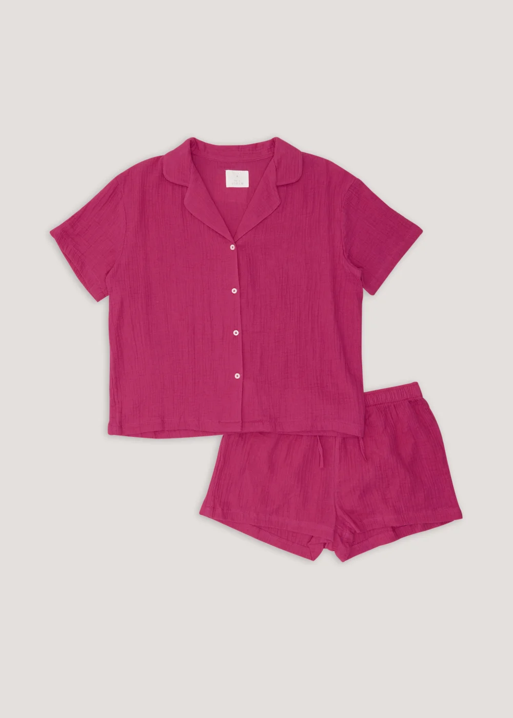 Pink Double Cloth Short Pyjama Set - Size 8 Image 4