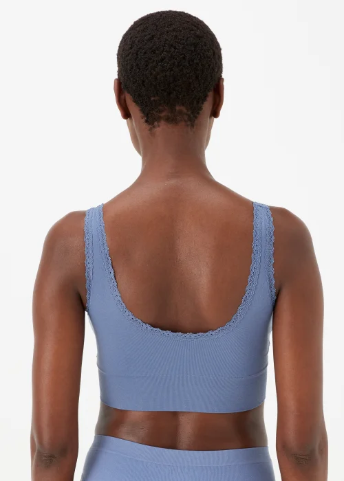 2 Pack Seamless Padded Ribbed Crop Tops - S Image 3