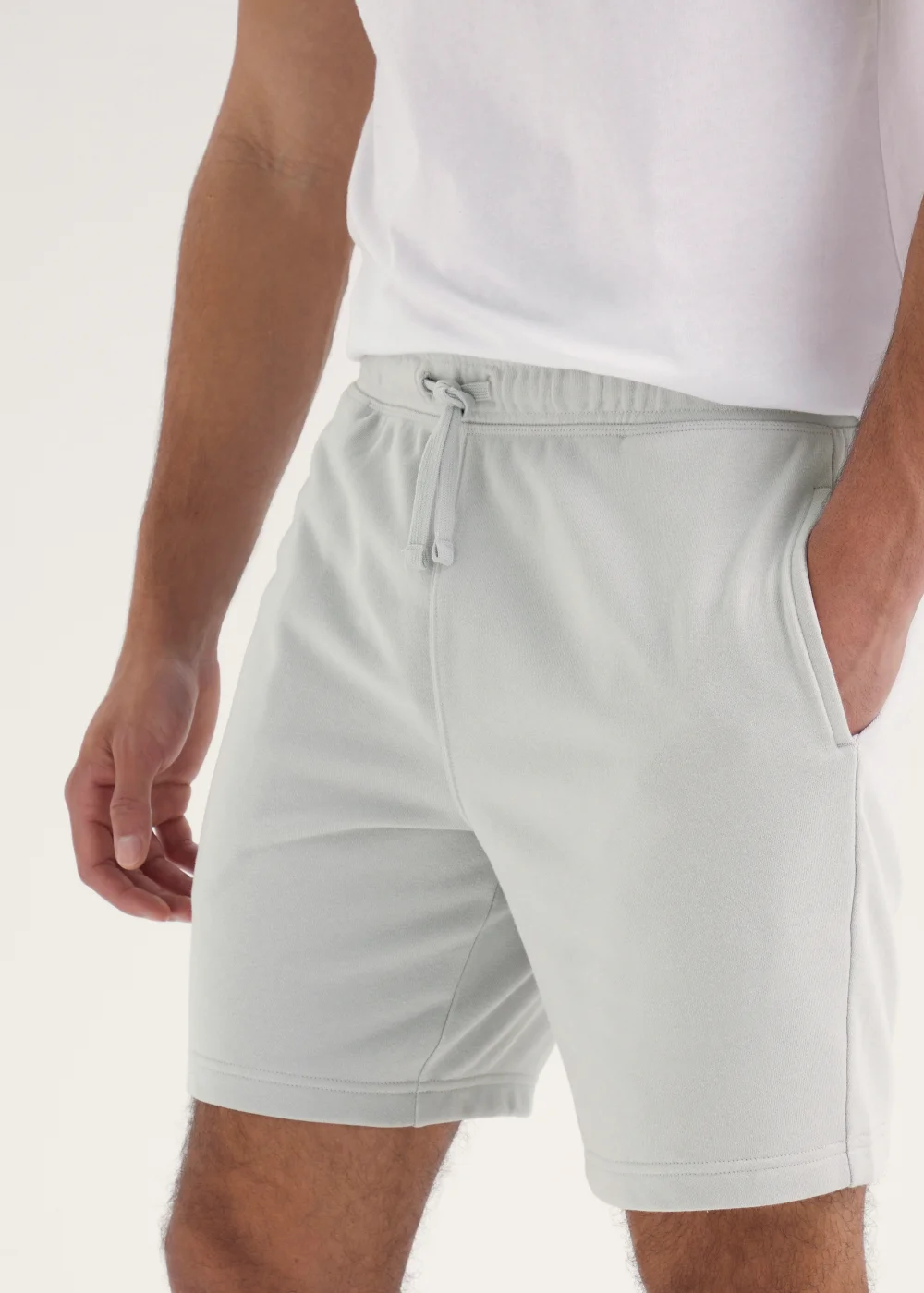 Grey Essential Jogger Shorts - S Image 3