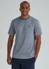 Grey Modal Tipped T-Shirt - Small Image 1