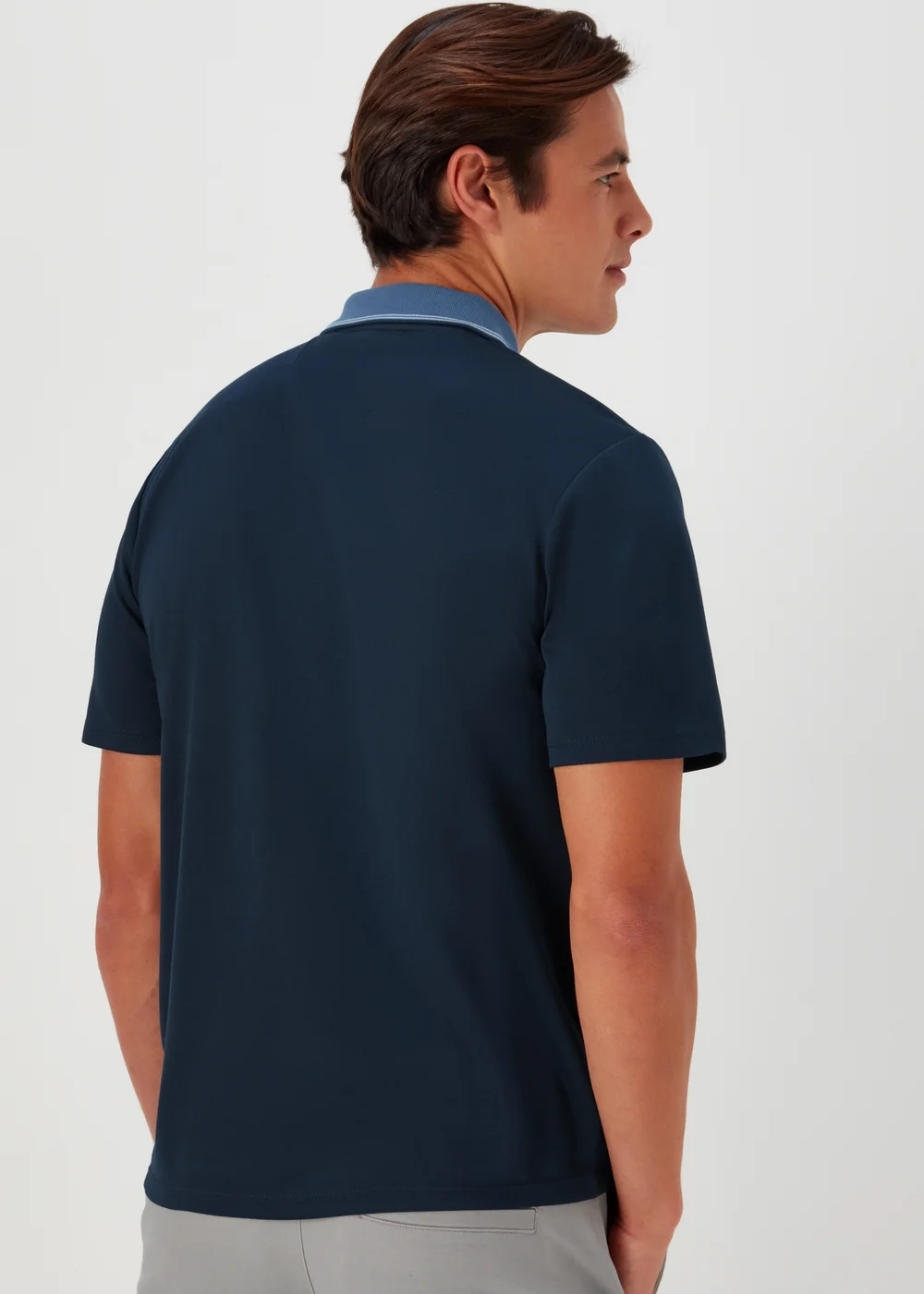 Navy Modal Polo Shirt - S Image 2