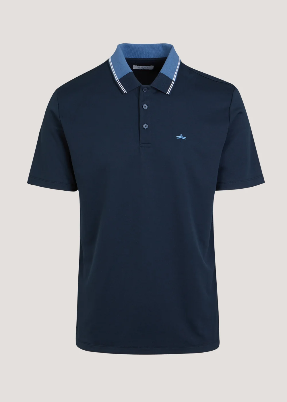 Navy Modal Polo Shirt - S Image 5