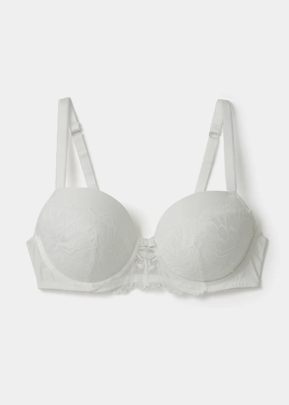 DD+ Cream Lace Padded Bra - 32DD Image 4