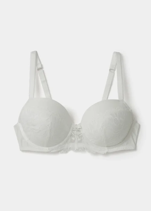 DD+ Cream Lace Padded Bra - 32DD Image 4