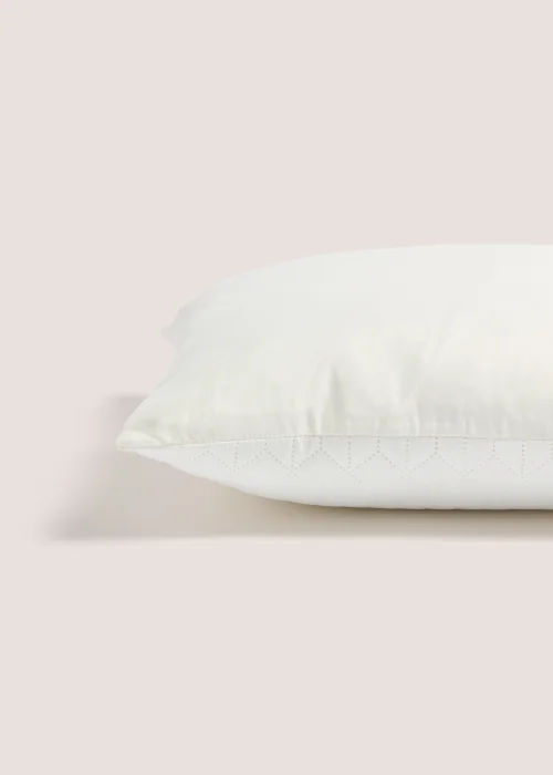 White Geo Pinsonic Cushion (40cm x 40cm) Image 2
